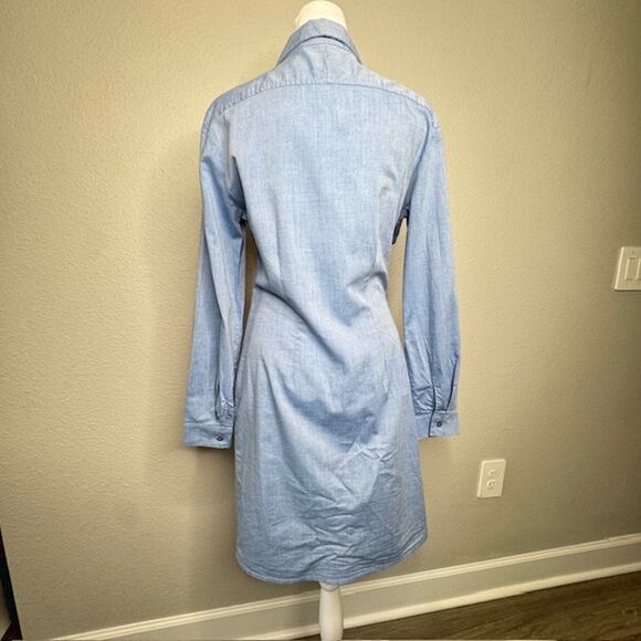 Stateside USA Classiccore Denim Wrap Button Casual Dress Sz Medium - Picture 2 of 16